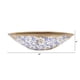 thumbnail image 2 of Bowl decorativo de cerámica azul con diseño de espiral toscana 33 cm Nearly Natural, 2 of 3