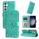 thumbnail image 1 of Funda tipo cartera FOXDOCK para Samsung Galaxy S23 FE , diseño girasol en relieve, cuero PU, cierre magnético, soporte y tarjetero, 1 of 5