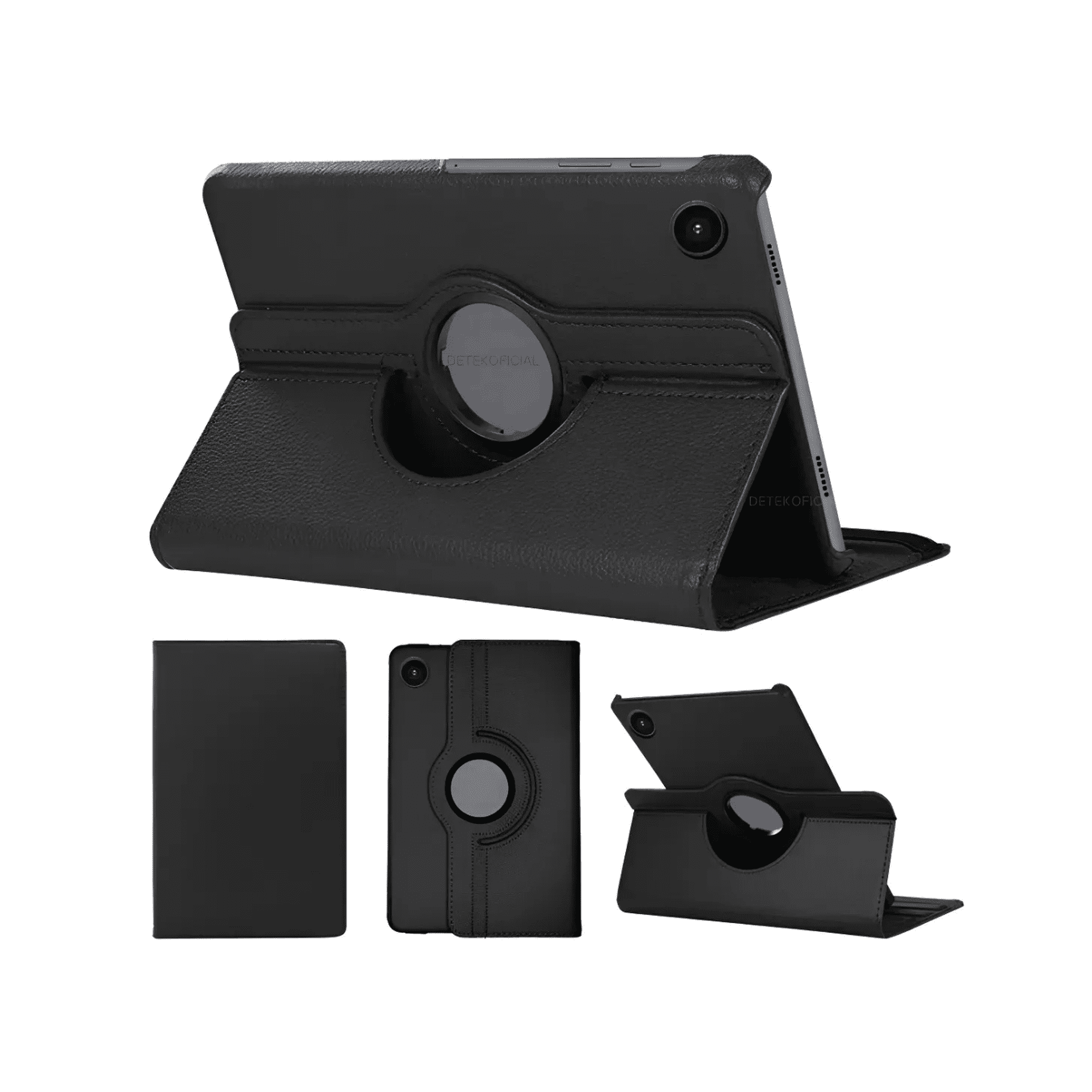 Genérico - Funda 360 Giratoria Para Samsung A11 8.7" - Negro