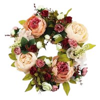 Magideal - De Flores Artificiales De Peonía De 30Cm, Floral De Imitación Hecha Para Puerta Delantera, Vacaciones, Decoración Interior Y