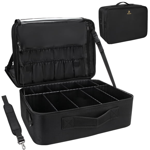 Estuche de Maquillaje Relavel Extra Grande Negro