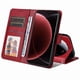 thumbnail image 2 of Funda Billetera para Xiaomi 15 Ultra con Porta Tarjetas y Soporte Ajustable Rojo, 2 of 4