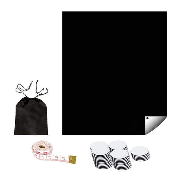 Blackout Shade Persiana Opaca portátil, práctica Cortina Opaca de privacidad Ligera para Bricolaje para el Dormitorio de la guardería del bebé, Negro 145cmx300cm