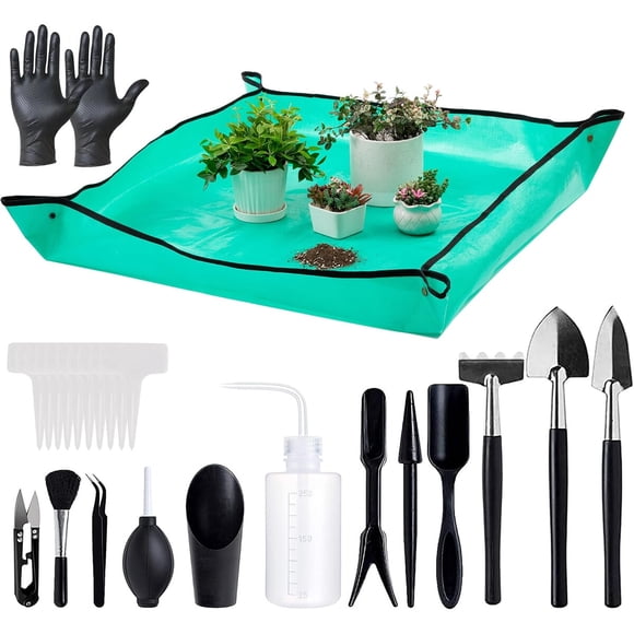Set Melphoe de 25 herramientas mini de jardinería