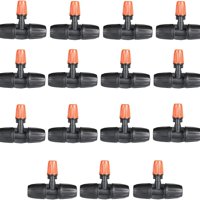 Genérica - 15 Boquillas De Nebulización De Riego Incluye T Conexión