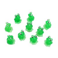 Magideal - Paquete De 10 Figuras De Resina, Estatua De Rana, Decoración De Maceta, Adornos De Paisaje Diy, Accesorios De Jardín Para Casa De Muñecas, Terrario De