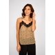 thumbnail image 3 of Top Animal Print con Encaje Julieta Camel cafe L, 3 of 5
