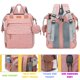 thumbnail image 3 of Mochila Pañalera Shengmeister 4‑en‑1 Rosa 42 x 22 x 32 cm, 3 of 8