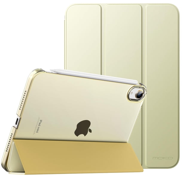 Funda para iPad Mini 7/6 (8,3") MoKo, delgada con soporte magnético, color oro champán
