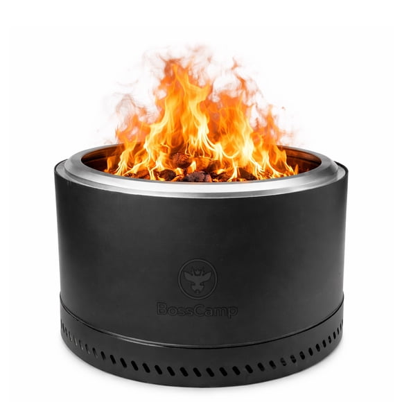 Brasero Fogón Fireboss Terraza Sin Humo 68 cm Bosscamp Black