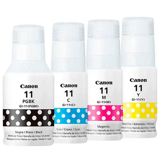 Pack Botellas Canon GI-11 BK-C-M-Y