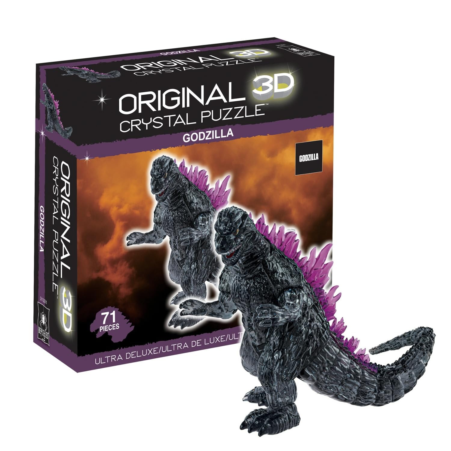 Bepuzzled - Puzzle De Cristal 3d Desconcertó A Godzilla Ultra Deluxe