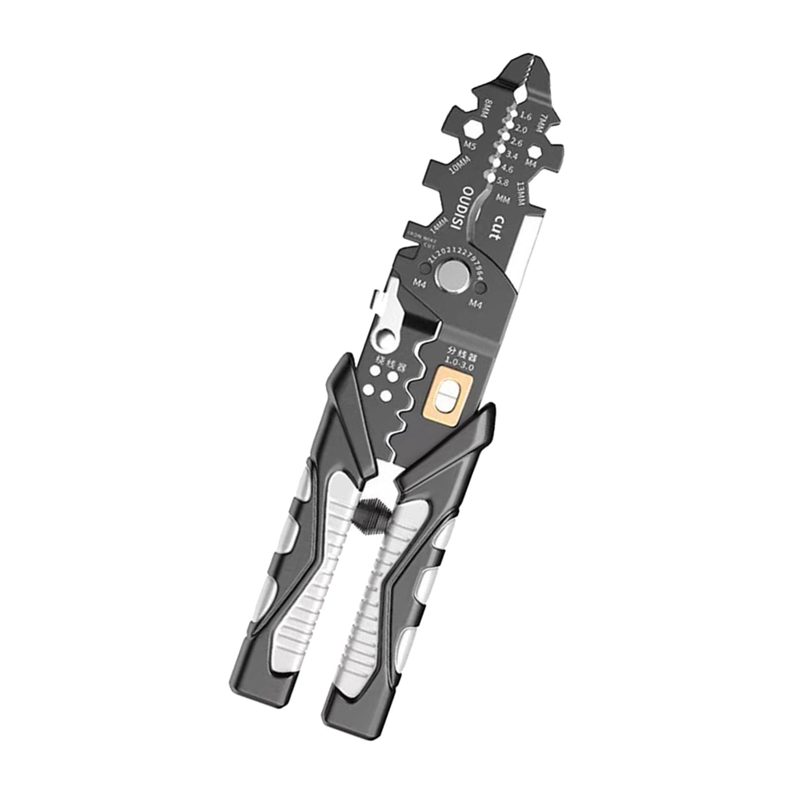 Ioensy - Alicates De Alambre Profesional Cortador De Alambre De Crimpadora De Cable Para Reparar