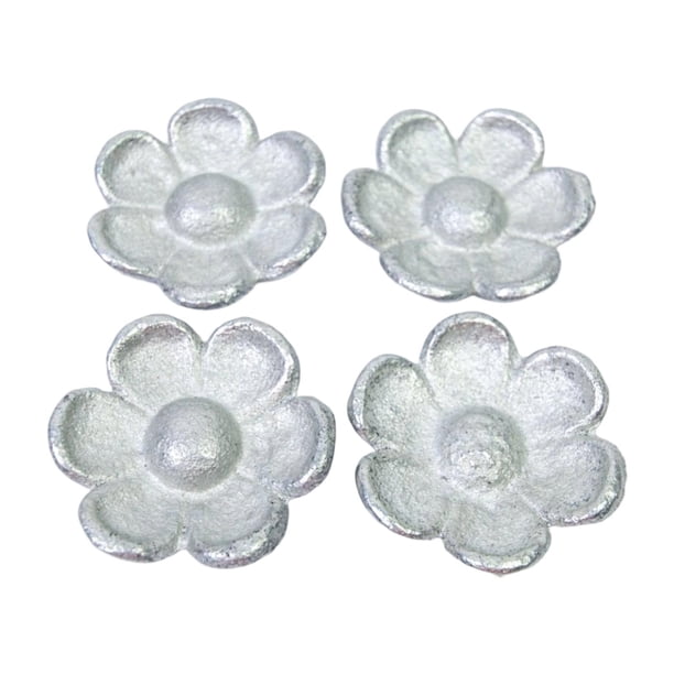 Paquete de 4 pesas de patrón de hierro, herramientas de costura, pisapapeles compacto con patrón floral, pesas de patrón de tela para corte de tela, s