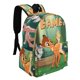 thumbnail image 2 of Bambi-theme Backpack, Campus style schoolbag Bookbag with Adjustable Shoulder Straps And Large Zip Compartment, Unisex Travel Bags.42x30x15cm, 2 of 6