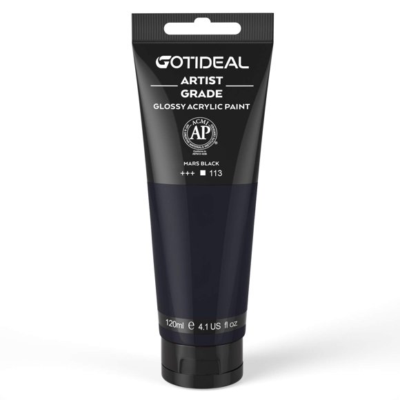 Pintura Acrílica GOTIDEAL 120 ml Negro Marte