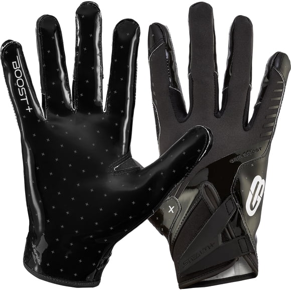 Guantes de Fútbol Americano Grip Boost Stealth 6.0 Boost+ Juvenil Talla Media