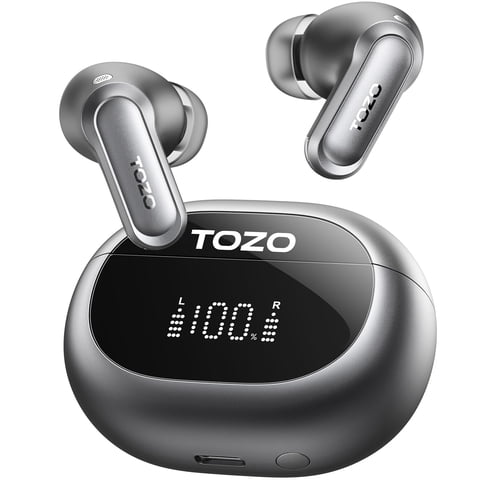 Auriculares Inalámbricos Tozo Nc20 Con Cancelación Activa De Ruido, 80 Horas De Reproducción