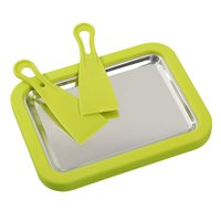 Magideal - Máquina Para Hacer Helados, Sartén Casera De Metal, Versátil, Fácil De Limpiar, Máquina De Yogures, Plato De Sartén Fría Para Servir Suave, Sorbete De Verde