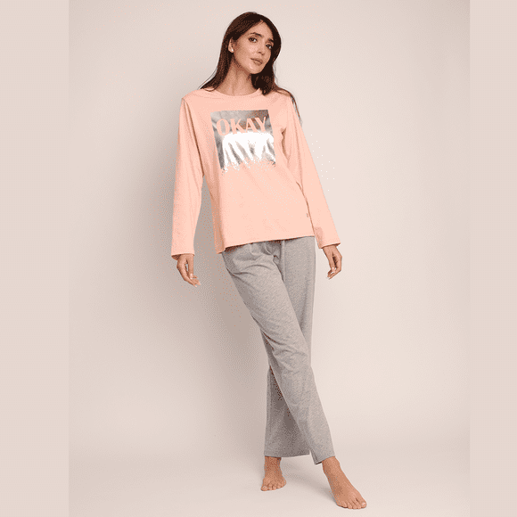 Pijama algodón con folia plateada 261502 - M