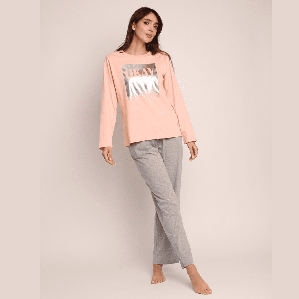 Mon Amour - Pijama Algodón Con Folia Plateada 261502 - Xl