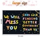 thumbnail image 3 of Tarjeta de despedida Idealmuzik We Will Miss You con sobre de 35 x 56 cm, 3 of 7