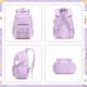 thumbnail image 2 of Mochila PIG PIG GIRL para niñas, antirrobo, ligera, color morado, 2 of 3