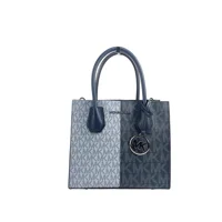 Michael Kors - Cartera Womens Mercer Medium Colorblock Logo Crossbody Bag Navy Multi 35F4Sm9M2B 407