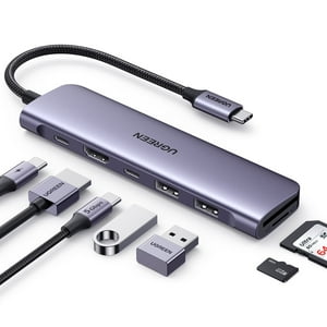 Hub Usb C Ugreen Revodok 1071 7 En 1 Con Hdmi 4K Para Ordenador Portátil