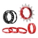 thumbnail image 5 of Adaptador De Volante De Una Velocidad De 14 Dientes, Espaciadores De Casete, Pi?ón Extraíble Rojo, 5 of 5