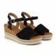 thumbnail image 2 of Sandalia Mujer Casual Negro Taco Medio 019, 2 of 8