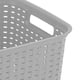 thumbnail image 3 of Cesta de almacenamiento Sterilite Tall Plastic Weave Grey, paquete de 6, 3 of 6