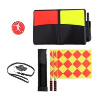 Magideal - Juego De Árbitro De Fútbol, Bandera De Árbitro, Equipo De Juego Profesional Portátil Para Árbitro De Línea De Fútbol, Rugby Y Competiciones Deport