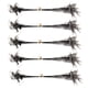 thumbnail image 2 of 50 Unidades De Cables De Pesca Con Broches De Seguridad Y Giratorios De Barril, Color Negro, 15cm, 2 of 5