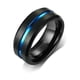 thumbnail image 1 of Anillo de Hombre Titanio Blue and Black Space Moda 2022, 1 of 3