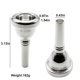 thumbnail image 2 of Boquilla de trombón Missmore 6 1/2AL plateada, 2 of 8
