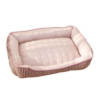 Magideal - Enfriamiento Cama Para Perros Cojín Para Gatos Uso En Verano Antideslizante Espalda Duradera Multiuso Manta Suave, Mano, Máquina Fácil Rosa Talla M