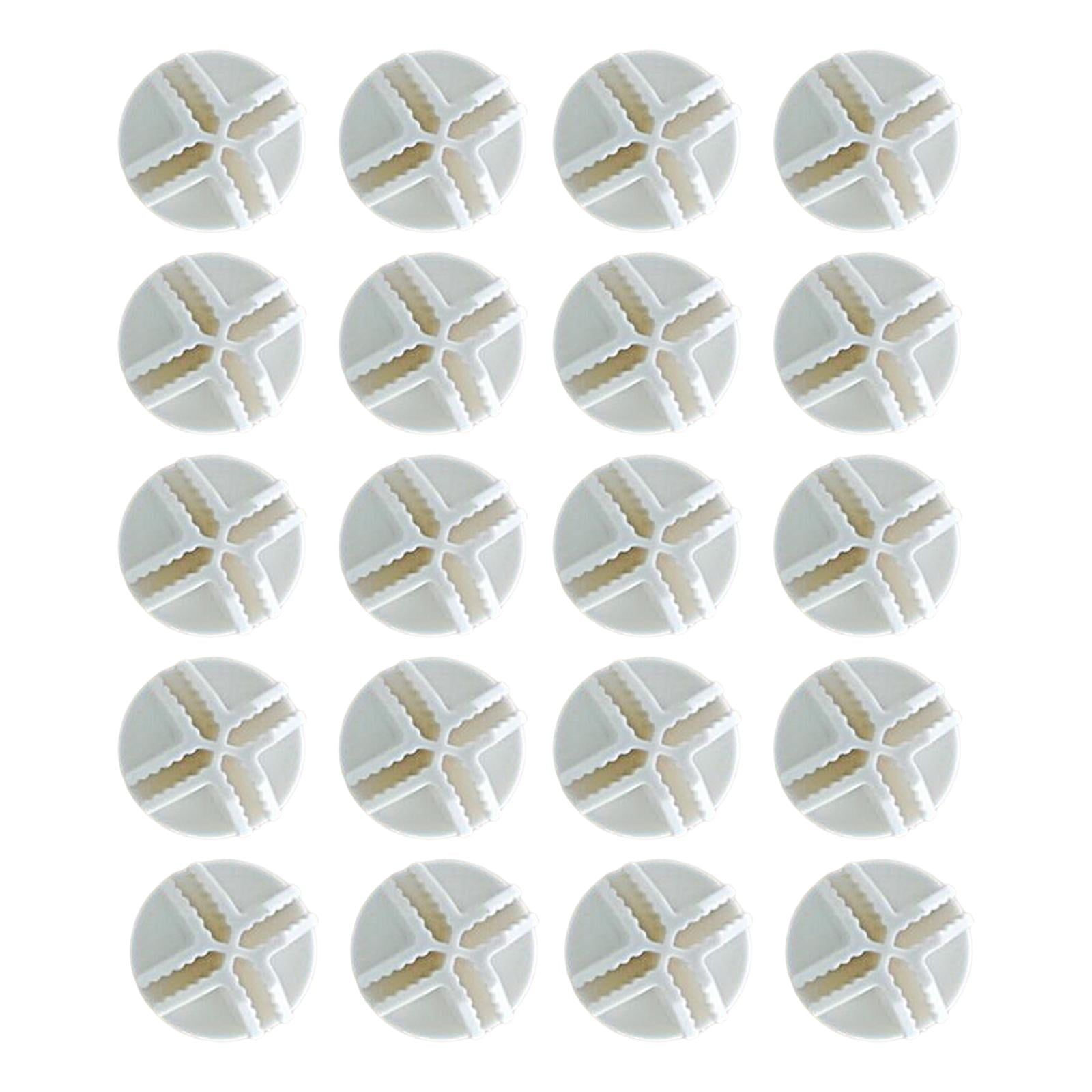 Magideal - Conectores De Rejilla De Armario De Almacenamiento, Piezas De Repuesto De Cubo, Cierre De Armario, Clip De Hebilla Para Estante , Ángulo Blanco Redondo Blanco