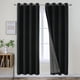 thumbnail image 1 of Juego de cortinas Blackout Joydeco de 183 cm de largo con 2 paneles, color negro, 1 of 8