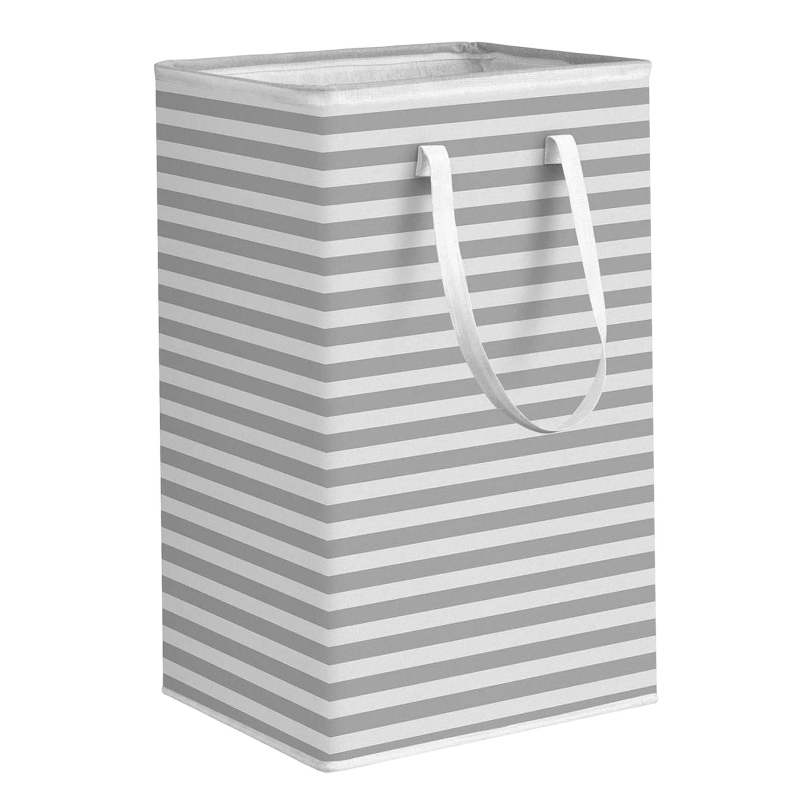 Bothyi - Cesto De Ropa Con Asas De Fácil Transporte Organizador De Ropa De Juguetes Para Dormitorio Gris