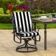 thumbnail image 2 of Cojín para silla de comedor de patio exterior Arden, paquete de 2, negro, 2 of 9