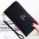 thumbnail image 2 of Cartera de mujer, cartera larga con cremallera para estudiante, cartera informal, cartera para teléfono móvil, cartera moderna para mujer, 2 of 5
