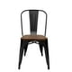 thumbnail image 1 of Silla De Comedor Madera Metal Tolix Negro, 1 of 8