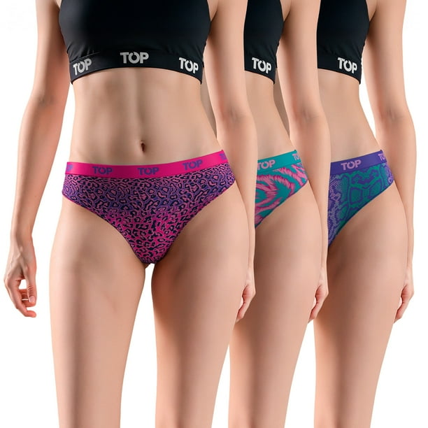 Calzón Bikini Algodón Pack 3 Coleccion Skins C2