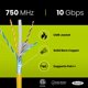 thumbnail image 2 of Cable Ethernet TRUE CABLE Cat6A, elevador blindado de 1000 pies, amarillo, 2 of 7