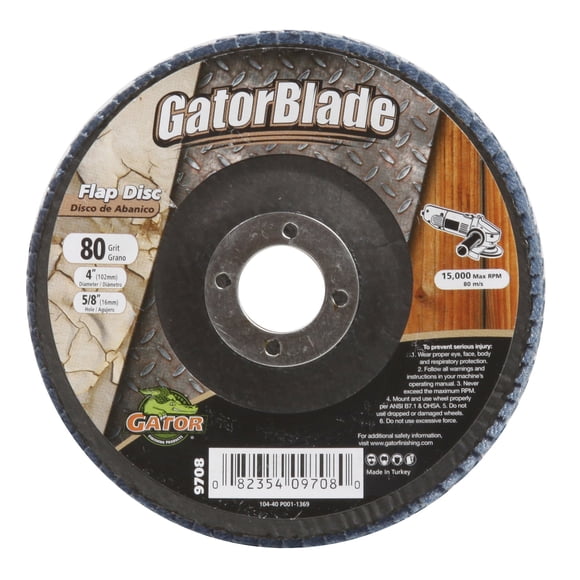 Muela abrasiva Gator Finishing 9708 80 Grit 10 cm