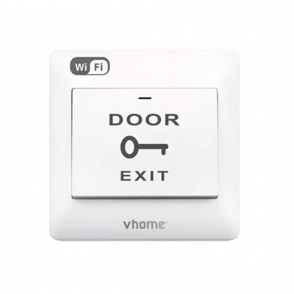 Botón de Salida Inteligente Wi-Fi Vhome | Pulsador para Portón y Chapa Eléctrica (Compatible con Alexa y Google Home)