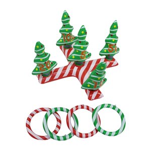 Magideal - Juego De Lanzamiento De Anillo Inflable De De Navidad Juegos De Interior Al Aire Libre Favores De La Familia Suministros Regalo Para Patio , Sin Bomba