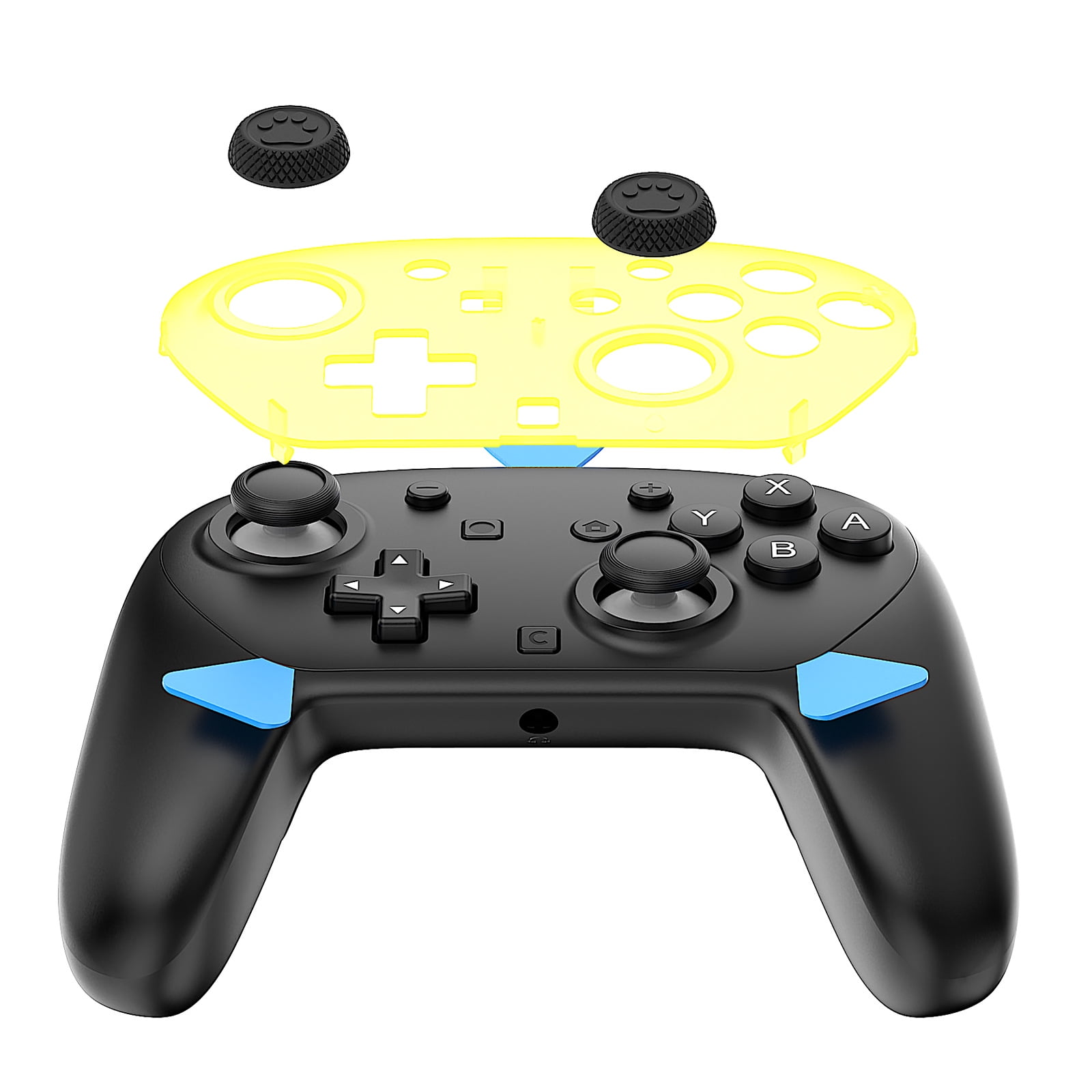 Genérico - Carcasa De Reemplazo Compatible Con El Controlador Pro De Nintendo Switch De 2ª Generación - Cubierta Transparente Con Teclas