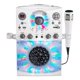 thumbnail image 1 of Máquina de karaoke para cantar portátil con micrófono con cable, color blanco, 1 of 7